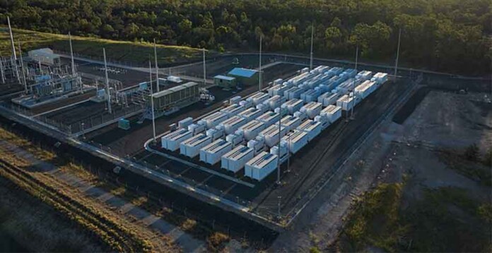 Aerial shot of completed Chinchilla Battery project