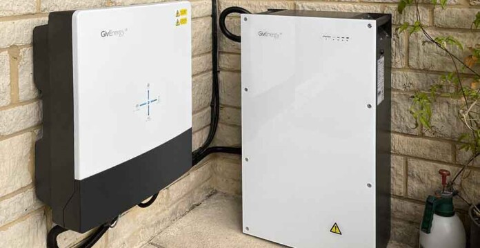 GivEnergy home battery system installed outside residence